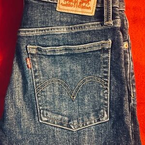 Levi's Classic Indigo Button fly Wedgie Skinny